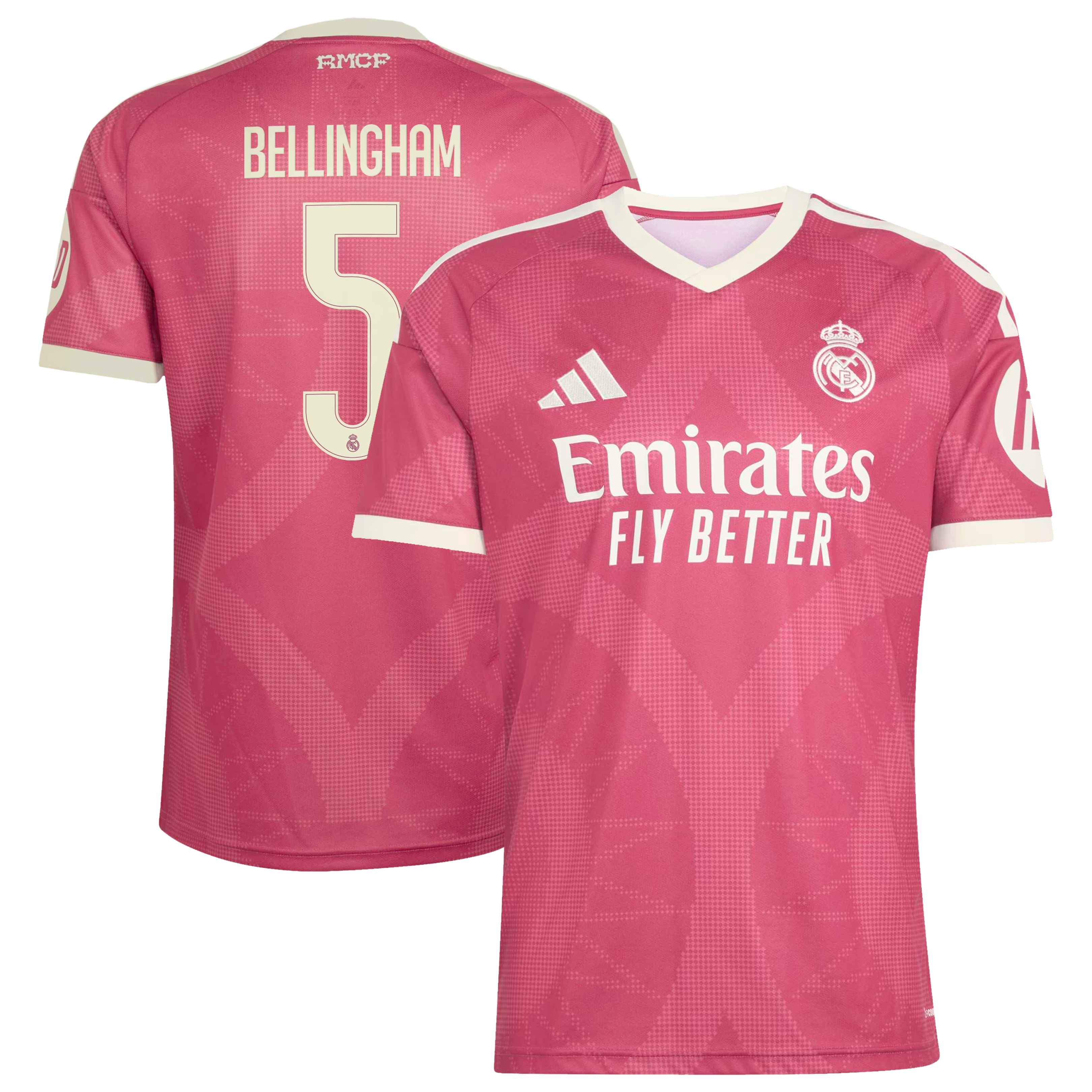 JERSEY INTL (JI) - Jude Bellingham Real Madrid 2026/27 Third Replica Jersey - Pink