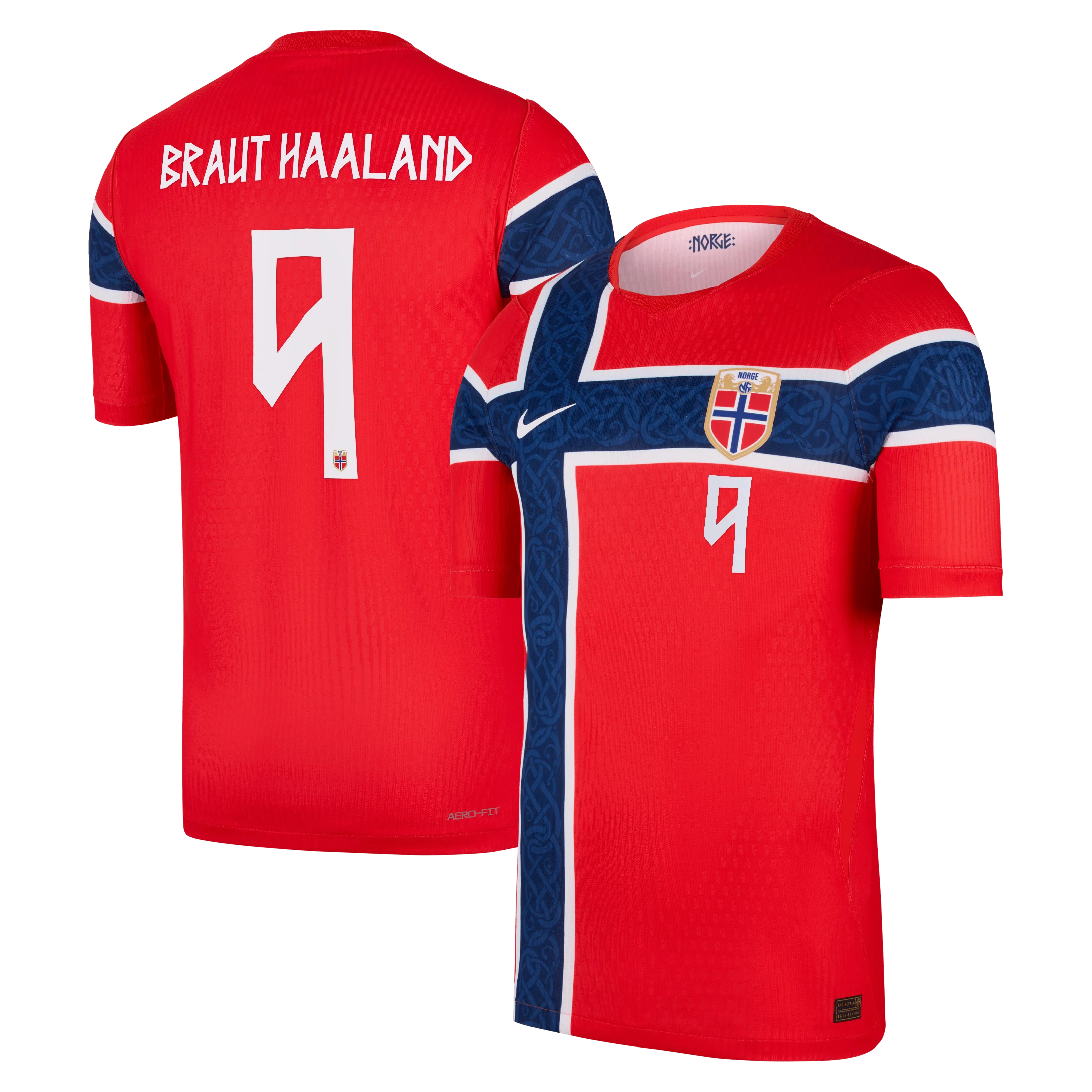 JERSEY INTL (JI) Haaland Norway National Team 2026 Home Match Replica Jersey - Red