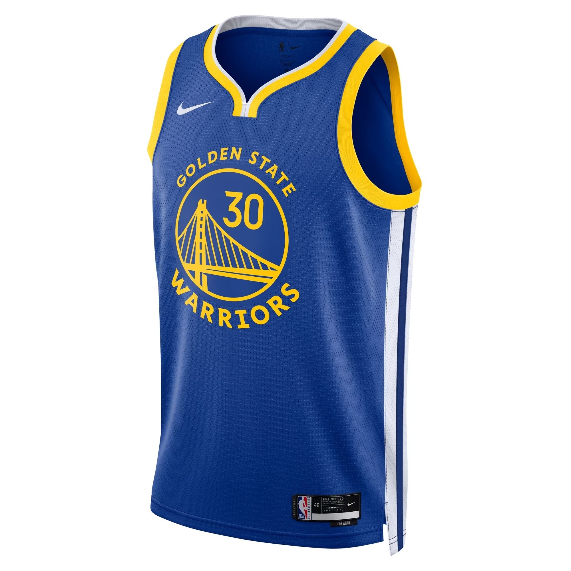JERSEY INTL (JI) Stephen Curry Golden State Warriors Unisex Swingman Jersey - Icon Edition - Royal