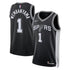 JERSEY INTL (JI) Victor Wembanyama San Antonio Spurs Unisex Swingman Jersey - Icon Edition - Black