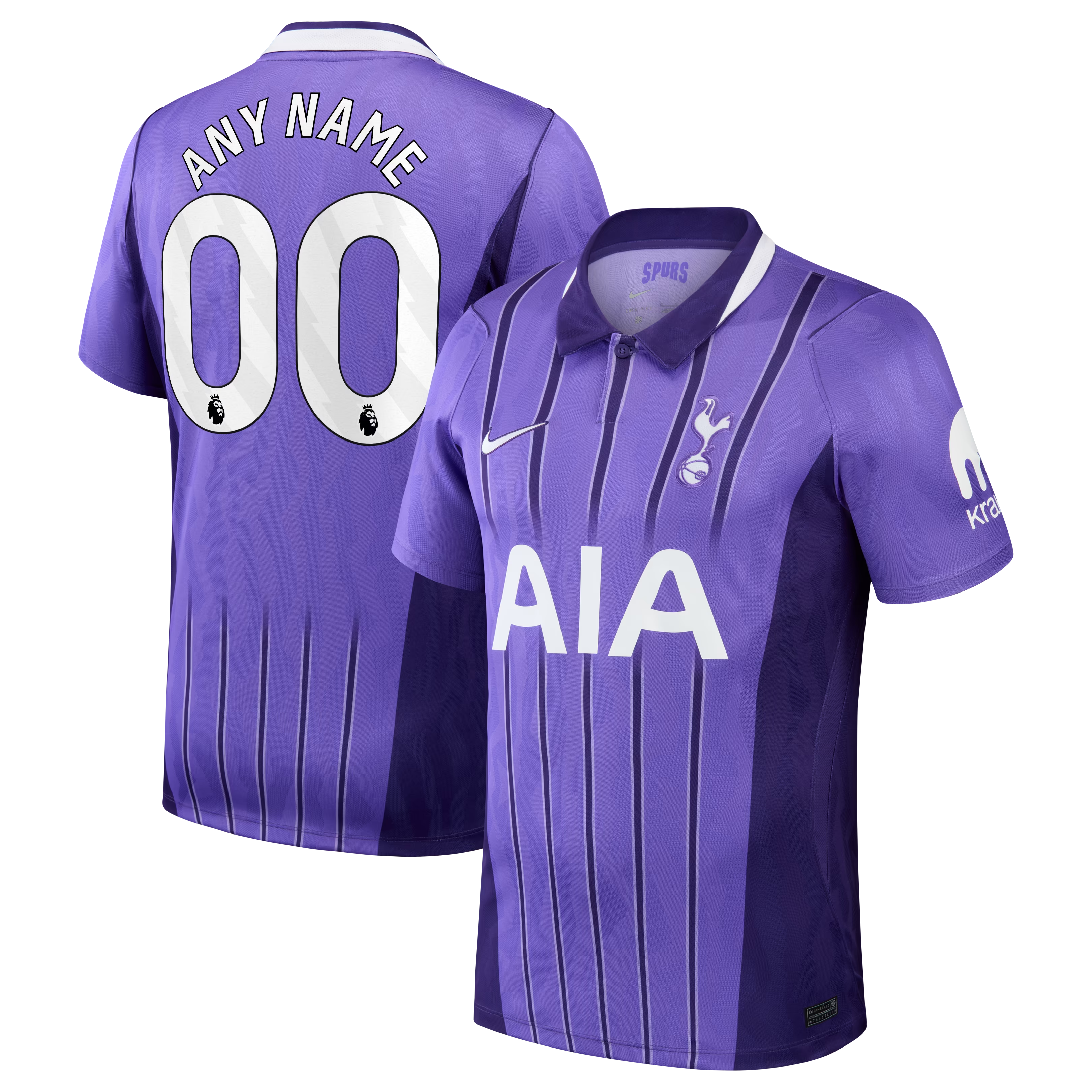 JERSEY INTL (JI) Tottenham Hotspur 2026/27 Third Stadium Replica Custom Jersey - Purple