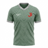 JERSEY INTL (JI) Branded Reflex Eco Sustainable Performance Jersey - Sage Green &amp; Reflective Silver - Adult Recycled Athletic Shirt