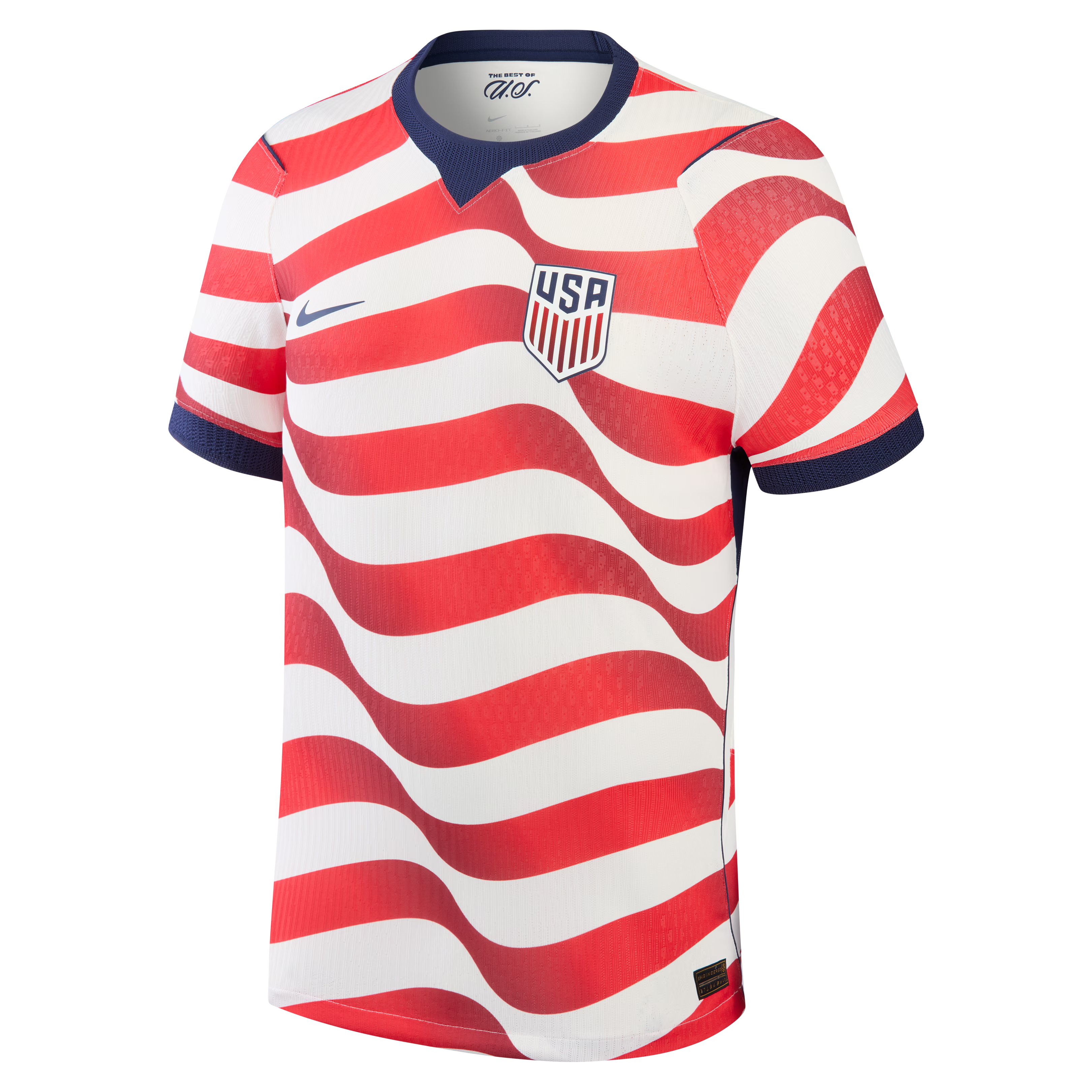 JERSEY INTL (JI) Custom Clean White Soccer Jersey USMNT - National Stars Home Fan T
