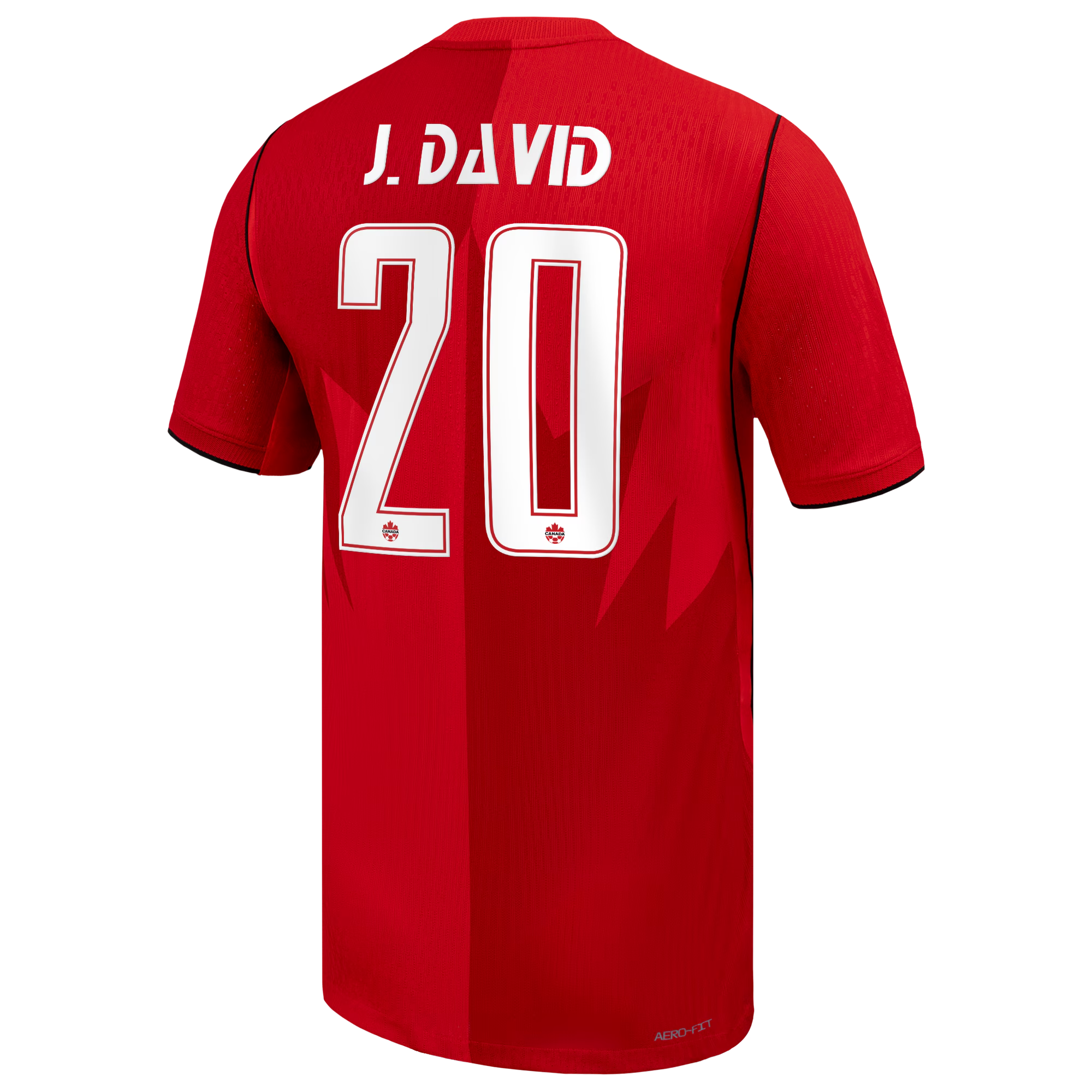 Jonathan David Canada Soccer Custom 2026 Home Match Authentic Jersey - Red - Jersey Teams World