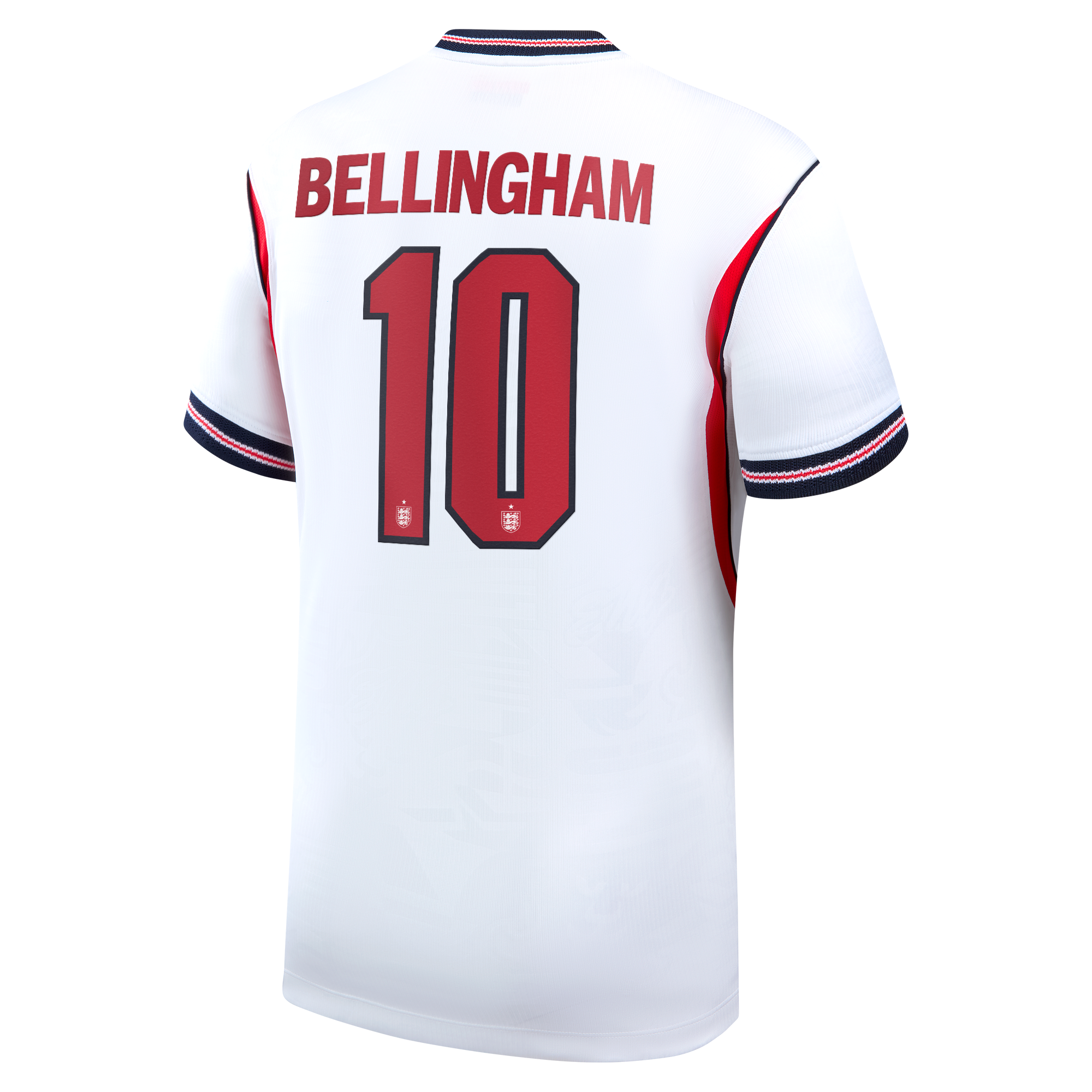 Jude Bellingham England National Team Custom 2026 Home Stadium Replica Jersey - White - Jersey Teams World