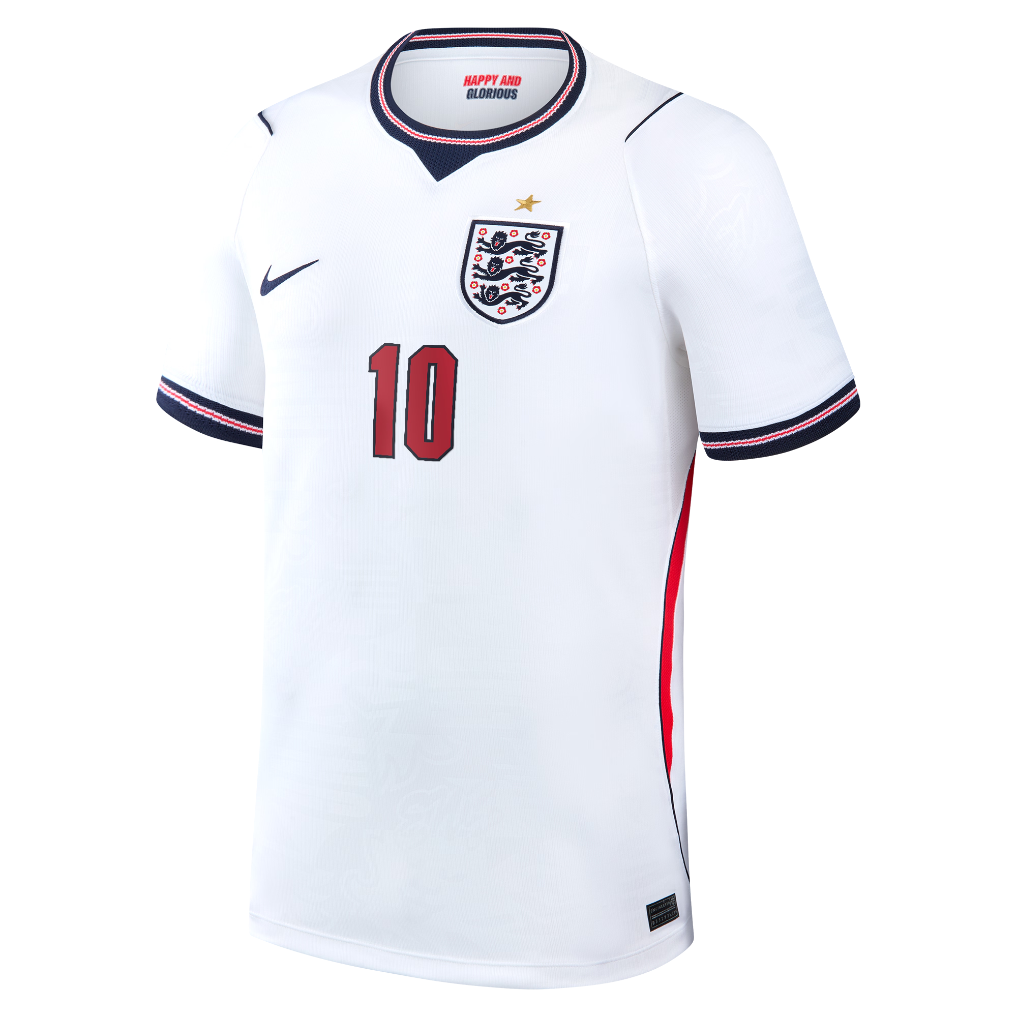 Jude Bellingham England National Team Custom 2026 Home Stadium Replica Jersey - White - Jersey Teams World