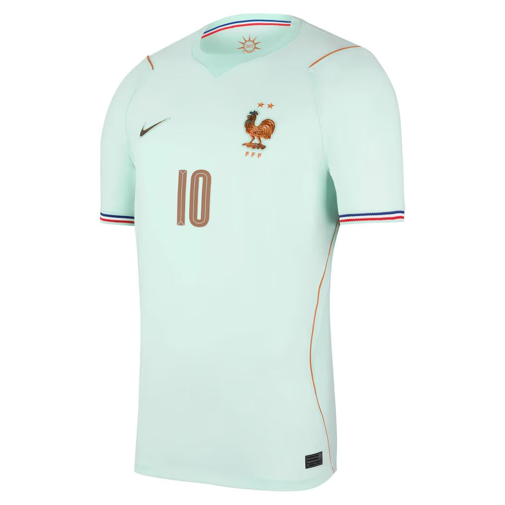 Kylian Mbappé France National Team Custom 2026 Away Stadium Replica Jersey - Green - Jersey Teams World