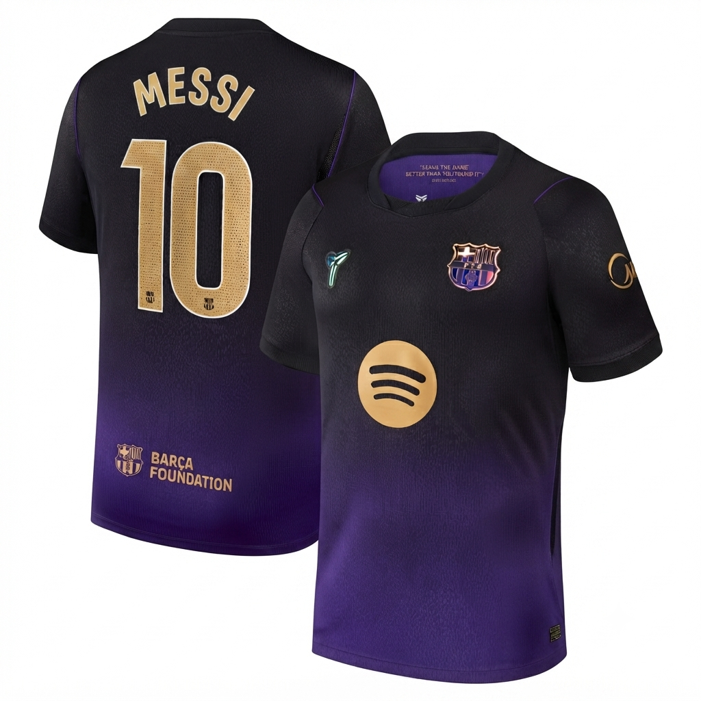 Lionel Messi 10 Barcelona  2026/27 Away Stadium  Replica Jersey - Purple