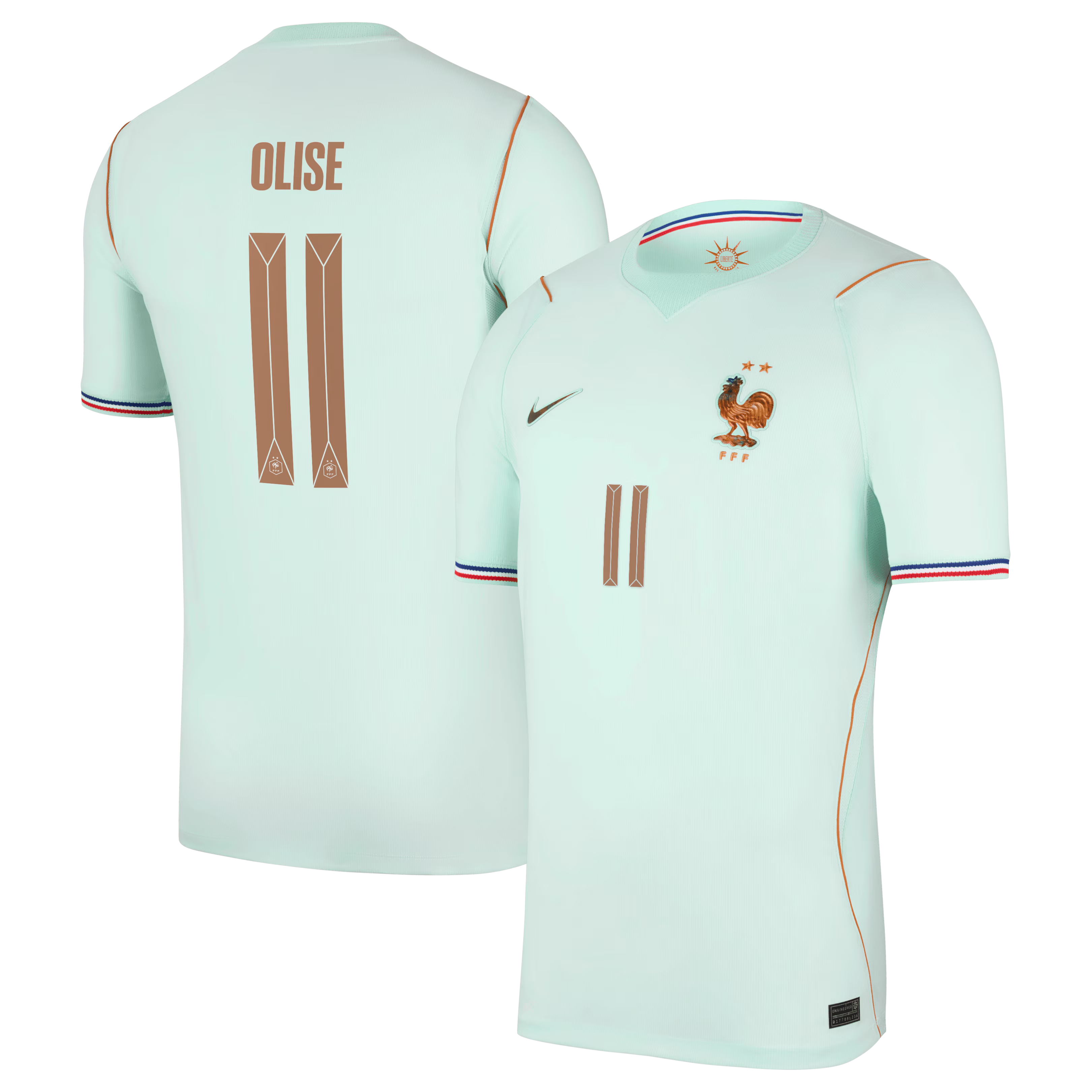 Michael Olise France National Team Jersey Intl - 2026 Away Stadium  Replica Jersey - Green