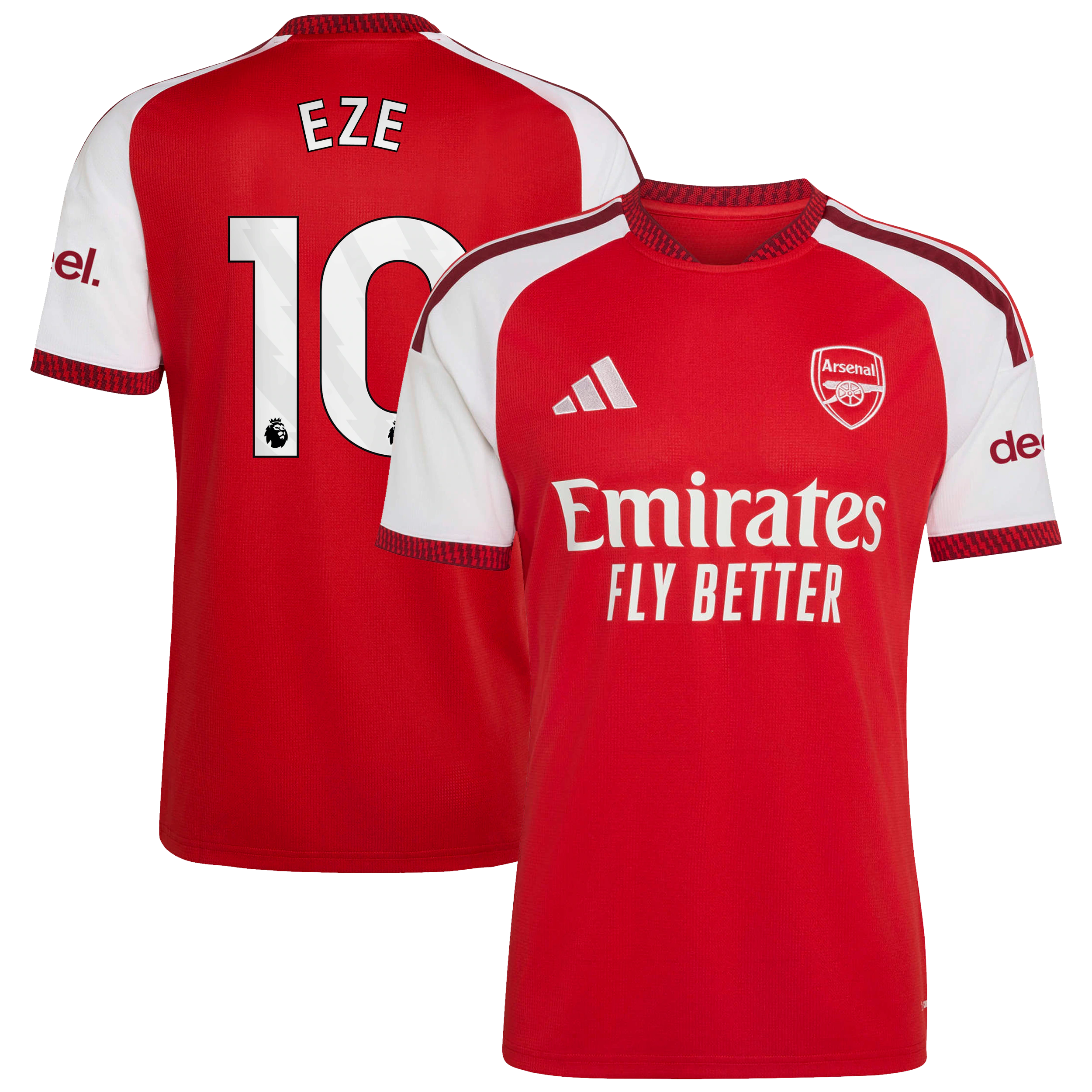 Official Eberechi Eze Arsenal Jersey Intl - 2026/27 Home  Replica Jersey - Red Soccer Gear