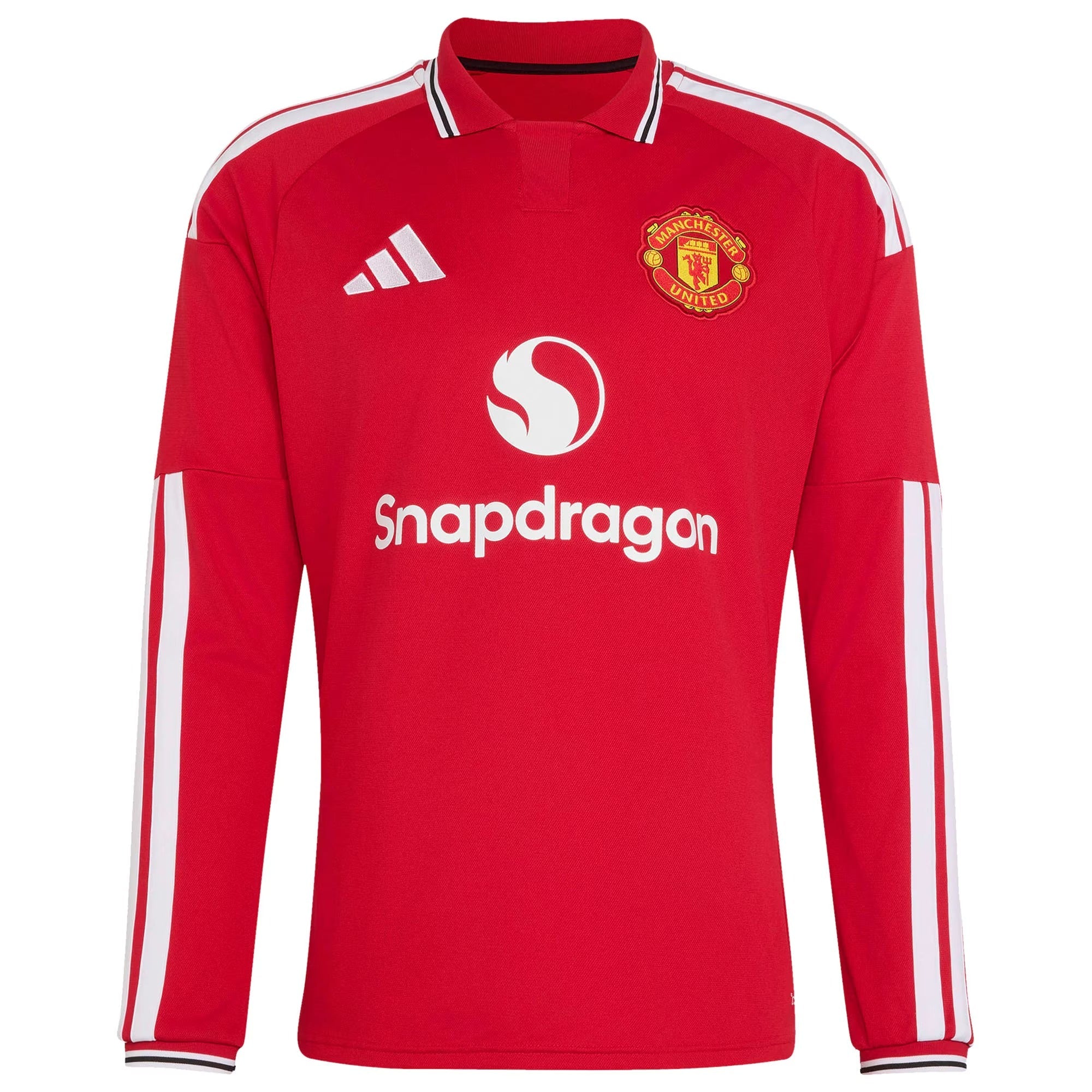 Official Manchester United Customized 2026/27 Home Replica Long Sleeve Custom Jersey - Red - Jersey Teams World
