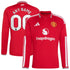 Official Manchester United Customized 2026/27 Home Replica Long Sleeve Custom Jersey - Red - Jersey Teams World