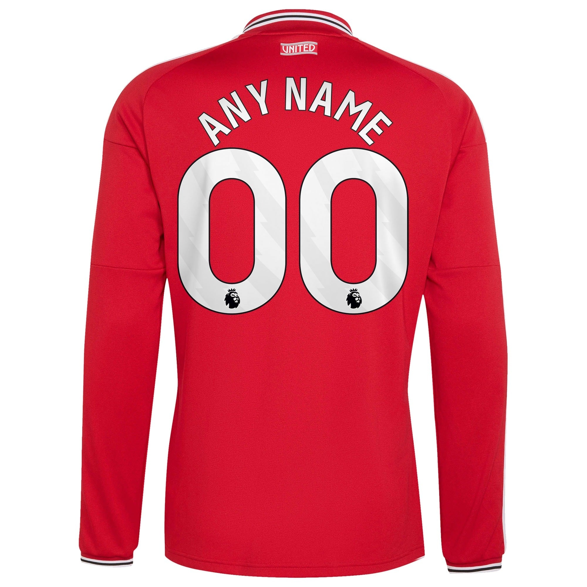 Official Manchester United Customized 2026/27 Home Replica Long Sleeve Custom Jersey - Red - Jersey Teams World