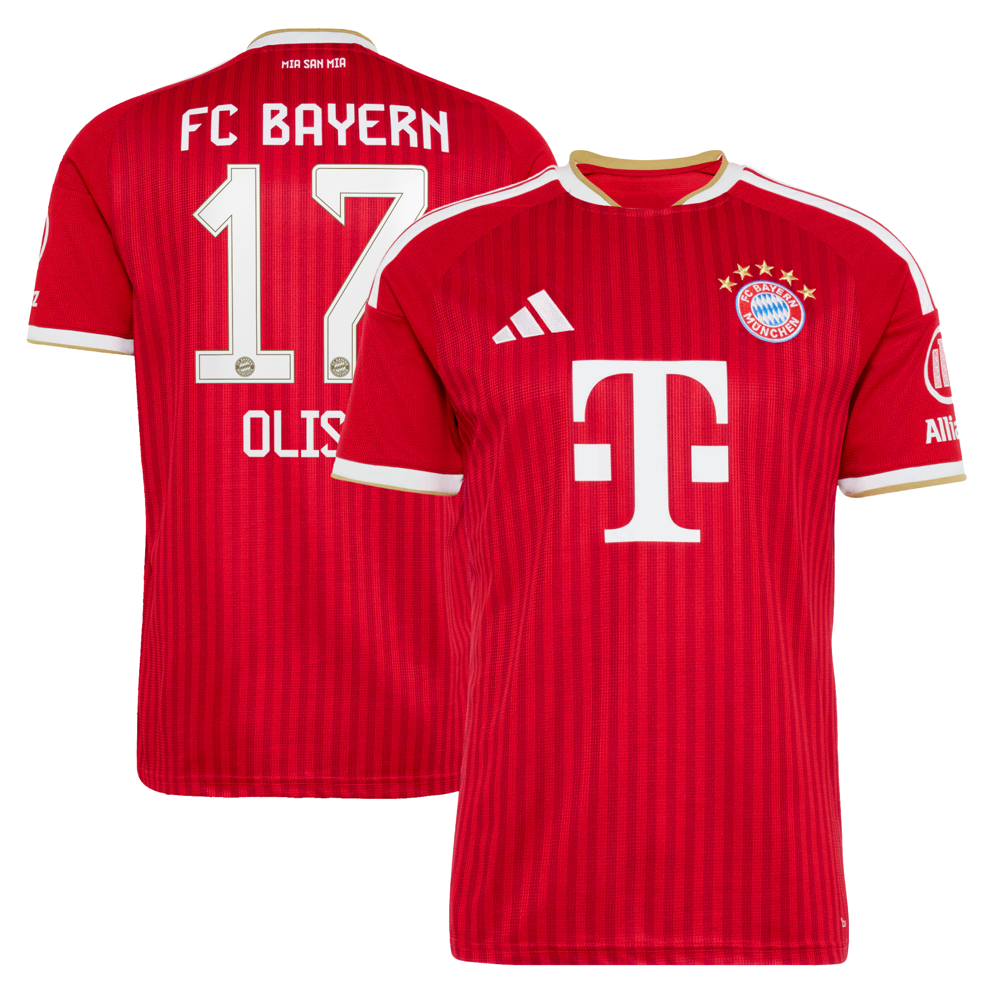 Official Michael Olise Bayern Munich Customized 2026/27 Home Replica Jersey - Red - Jersey Teams World