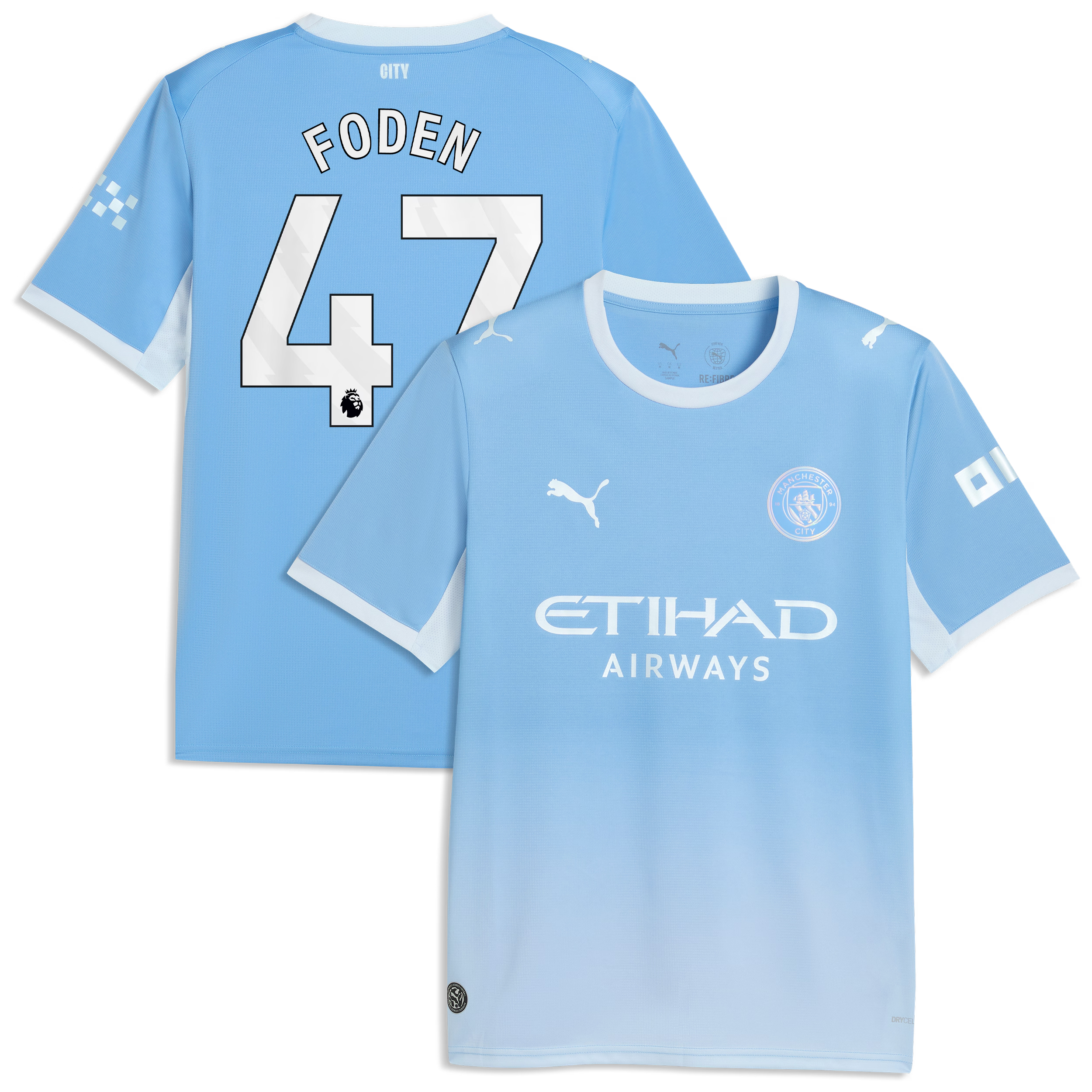 Official Phil Foden Manchester City  2026/27 Home Replica Jersey - Light Blue - Jersey Teams World