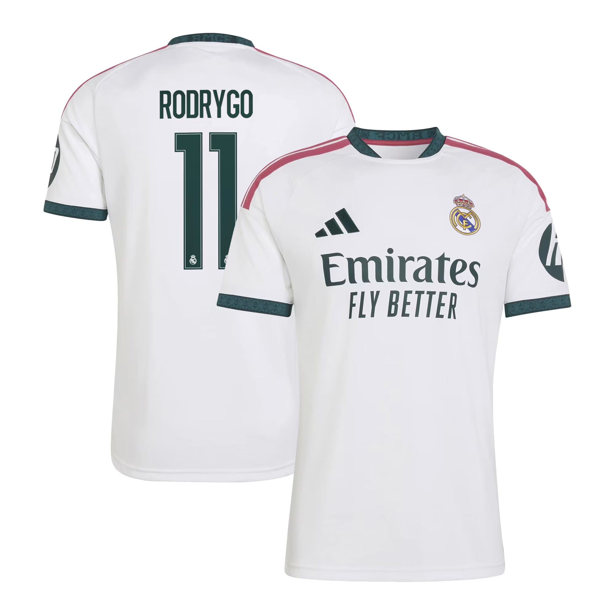 Official Rodrygo Real Madrid Customized 2026/27 Home Replica Jersey - White - Jersey Teams World