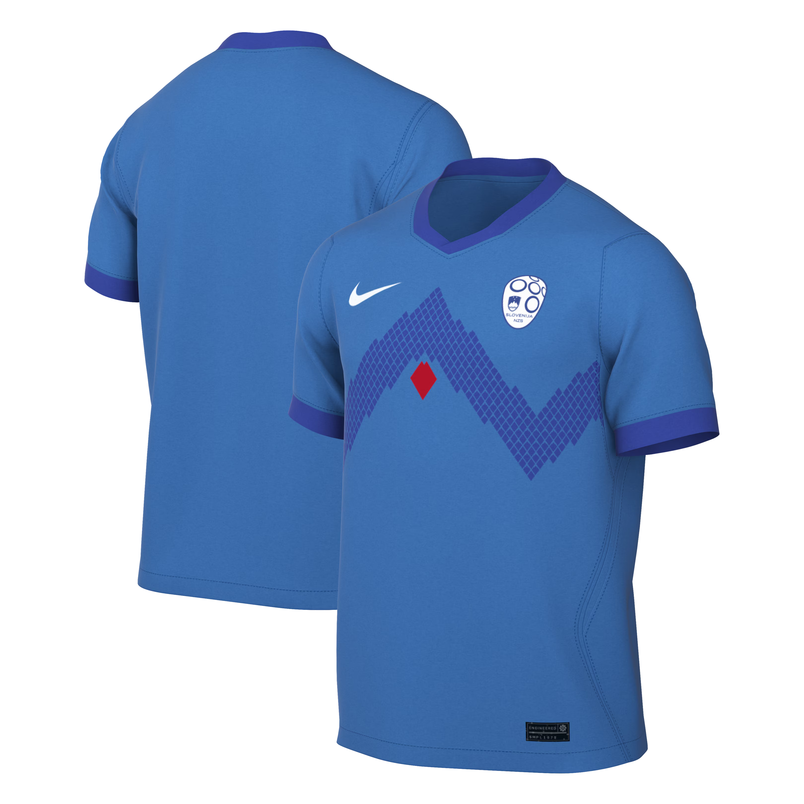 Official Slovenia National Team Custom 2026 Away Stadium Replica Jersey - Blue - Jersey Teams World