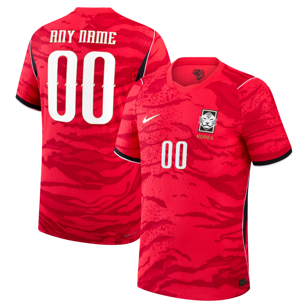 Official South Korea National Team Custom 2026 Home Match Custom Jersey - Red - Jersey Teams World