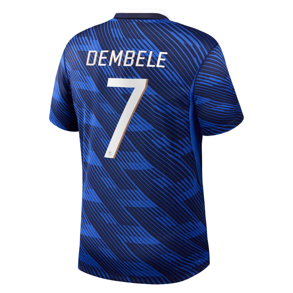 Ousmane Dembélé France National Team Custom 2026 Home Stadium Replica Jersey - Blue - Jersey Teams World