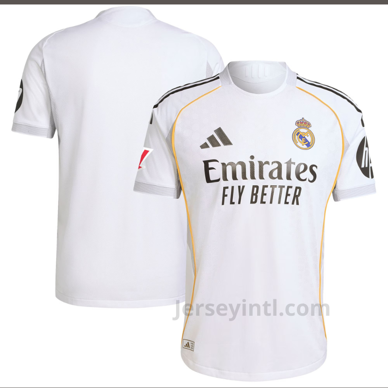 Real Madrid 2025/26 Home Authentic Soccer Jersey – Adidas Dri-FIT ADV, Match-Quality