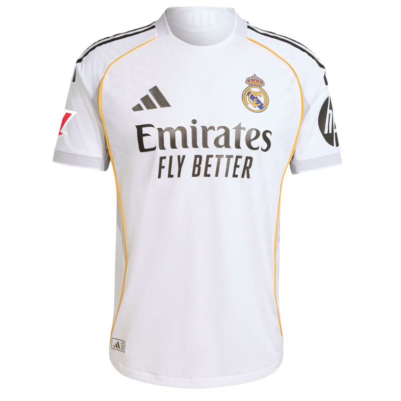 Real Madrid 2025/26 Home Authentic Soccer Jersey – Adidas Dri-FIT ADV, Match-Quality