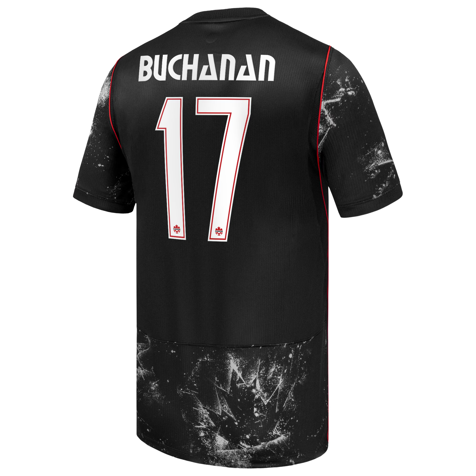 Tajon Buchanan Canada Soccer Custom 2026 Away Match Authentic Jersey - Black - Jersey Teams World