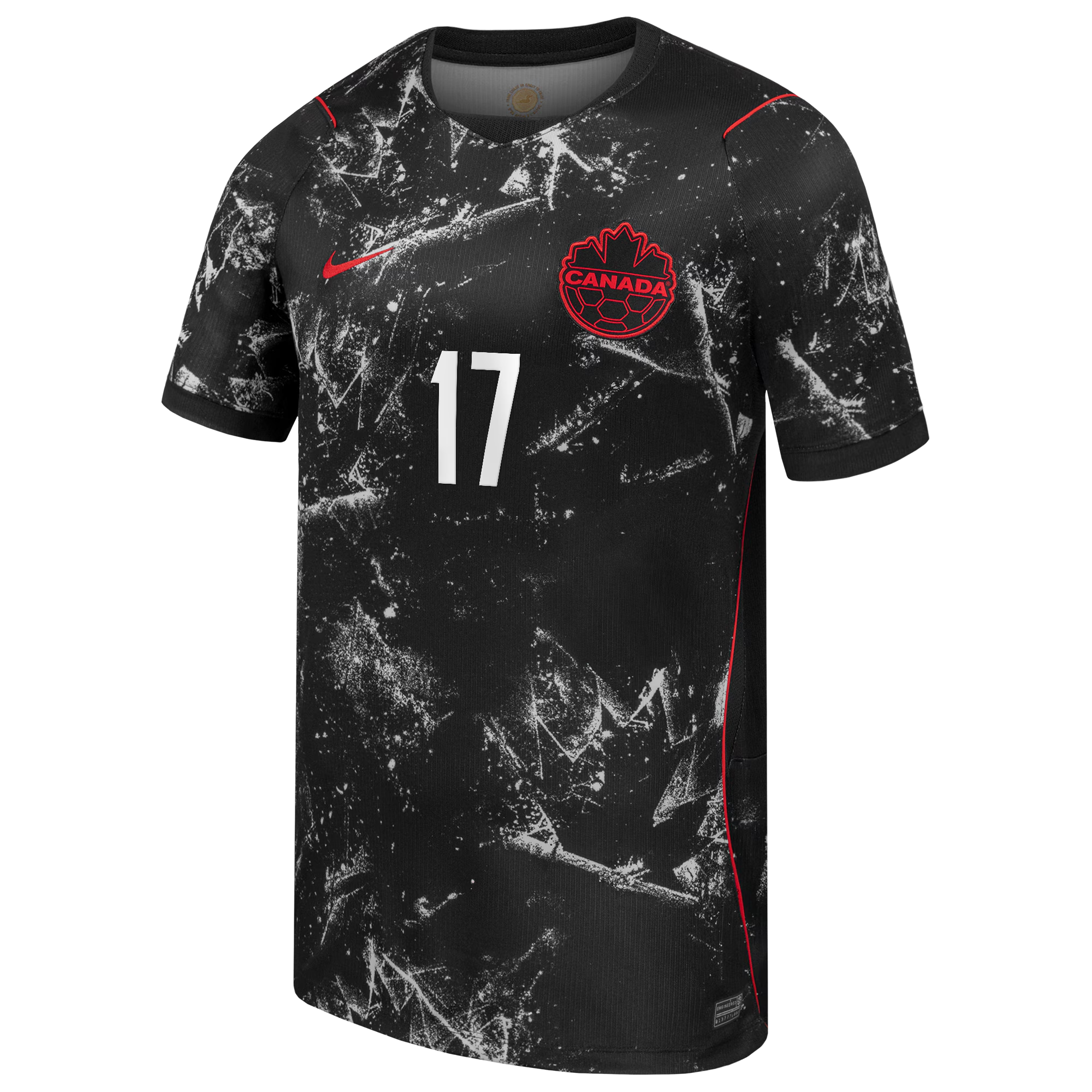 Tajon Buchanan Canada Soccer Custom 2026 Away Match Authentic Jersey - Black - Jersey Teams World