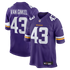 Custom Andrew Van Ginkel Minnesota Vikings Game Jersey Purple