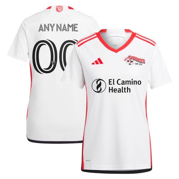 Customized San Jose Earthquakes Women's 2025 The 50 Kit Replica Custom Jersey White