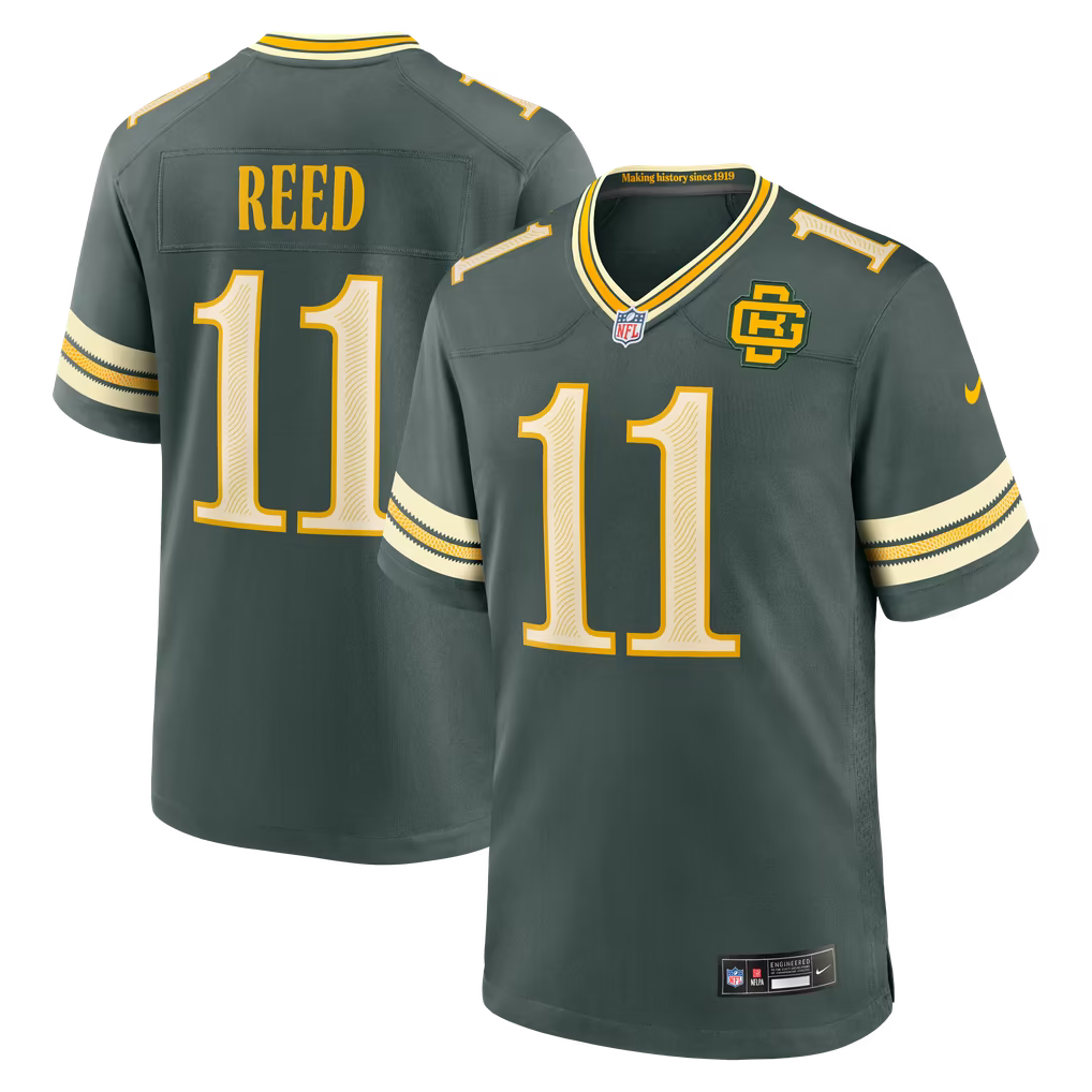 Jayden Reed Green Bay Packers Nike 2026 Rivalries Collection Game Jersey - Green