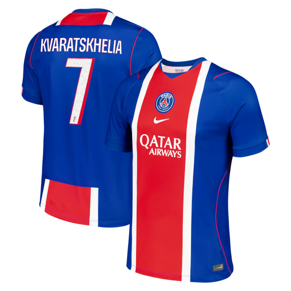 Nike Khvicha Kvaratskhelia Paris Saint-Germain 2026/27 Home Stadium Replica Jersey Blue