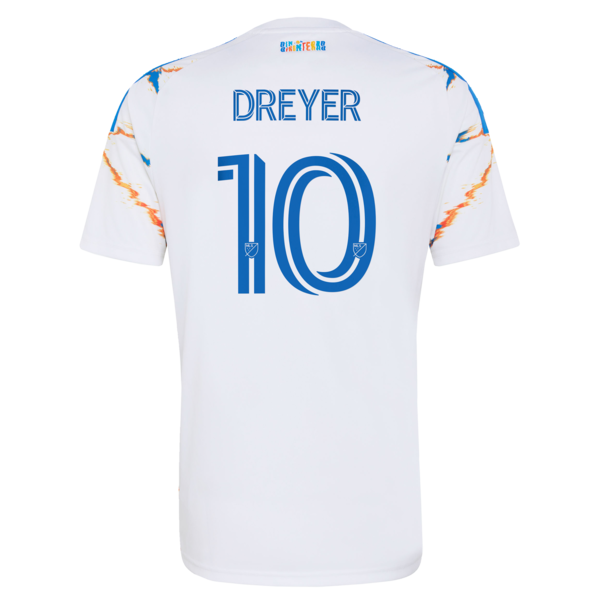 Customized Anders Dreyer San Diego FC 2026 Unprecedented Unity Kit Replica Jersey White