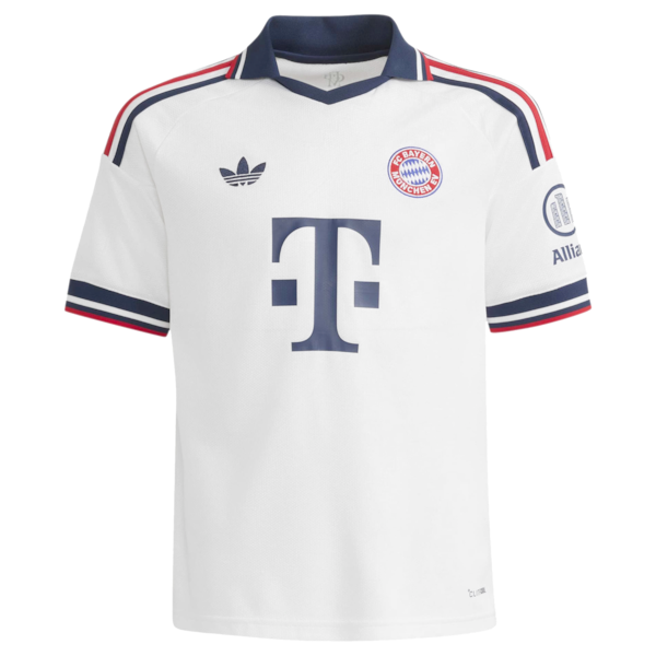 Michael Olise Bayern Munich adidas Youth 2026/27 Away Replica Jersey - White
