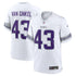 Custom Andrew Van Ginkel Minnesota Vikings Game Jersey Purple