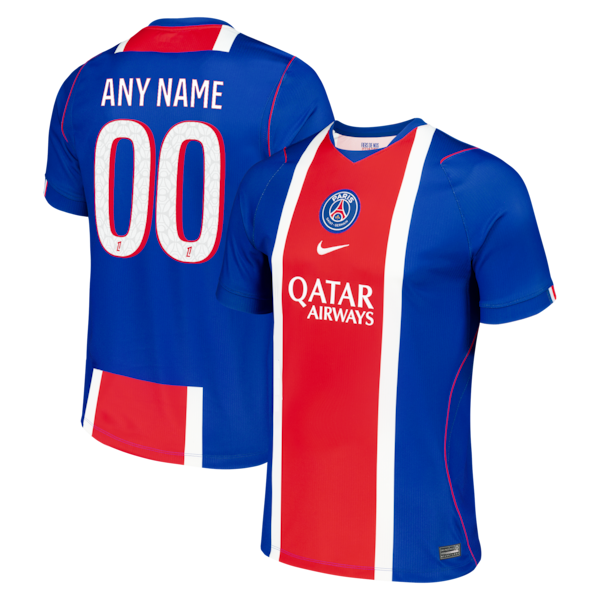 Nike Paris Saint-Germain 2026/27 Home Stadium Replica Custom Jersey Blue