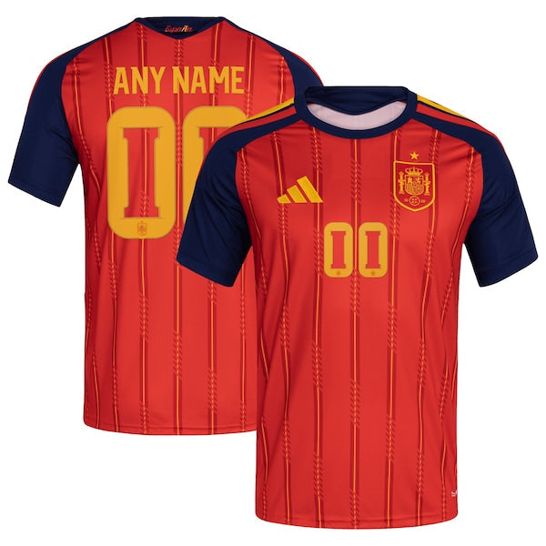 Adidas Spain National Team 2026 Home Replica Custom Jersey Red
