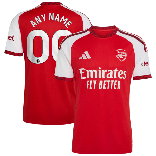 Adidas Arsenal 2026/27 Home Replica Custom Jersey Red