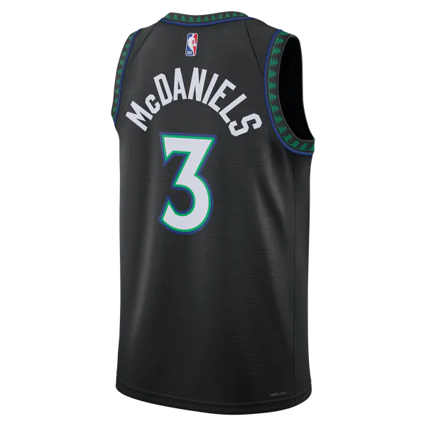 Jaden McDaniels Minnesota Timberwolves Jordan Brand Unisex Swingman Jersey - Statement Edition - Black
