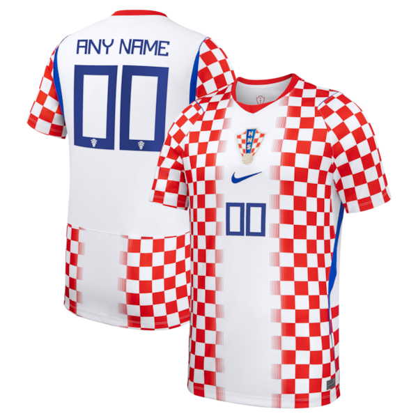 Nike Croatia National Team 2026 Home Stadium Replica Custom Jersey White