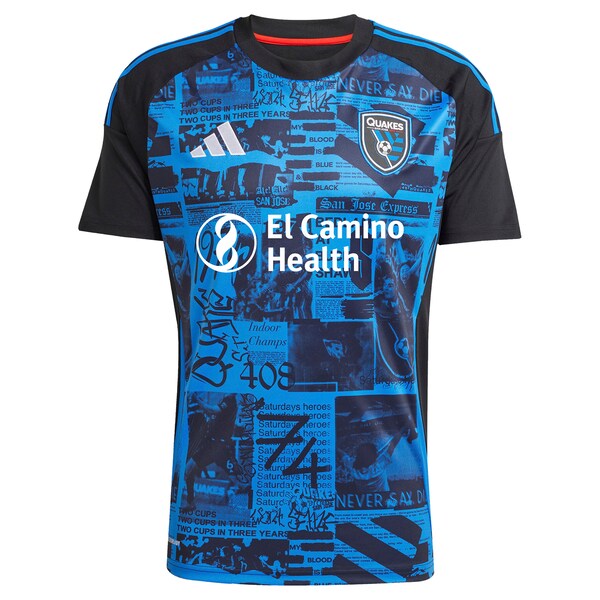 Adidas San Jose Earthquakes 2025 Headliner Replica Custom Jersey Black