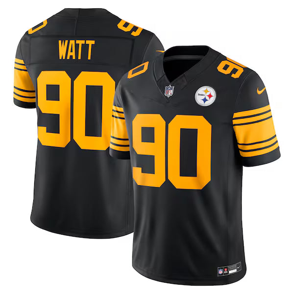 T.J. Watt Pittsburgh Steelers Nike Alternate Vapor F.U.S.E. Stitched Limited Jersey - Black