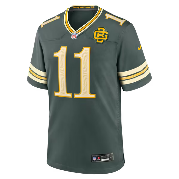 Jayden Reed Green Bay Packers Nike 2026 Rivalries Collection Game Jersey - Green