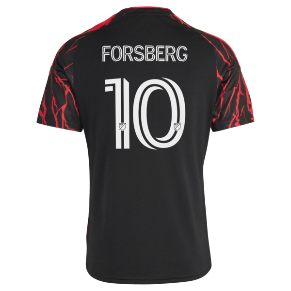 Customized Emil Forsberg New York Red Bulls 2026 The Rooted Kit Replica Jersey Black