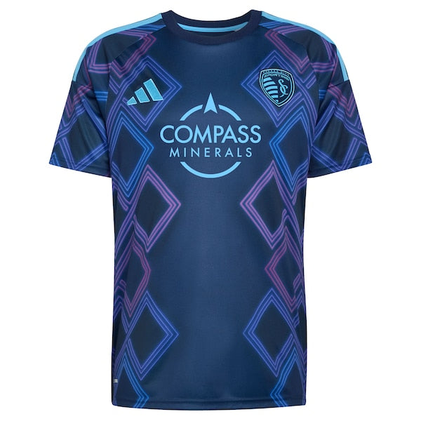 Adidas Sporting Kansas City 2026 The 18th & Vine Kit Replica Custom Jersey Blue