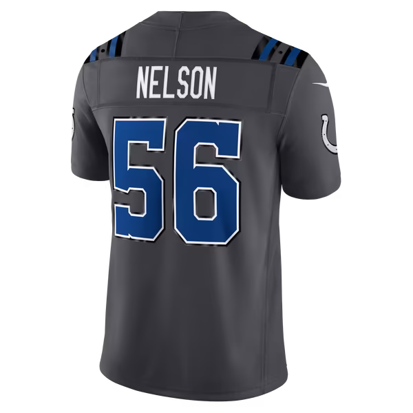 Quenton Nelson Indianapolis Colts Nike 2026 Rivalries Collection Stitched Limited Jersey - Anthracite