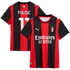 Puma Christian Pulisic AC Milan 2026/27 Home Replica Jersey Black/Red