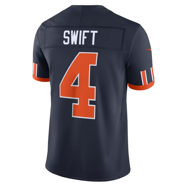 D'Andre Swift Chicago Bears Nike 2026 Rivalries Collection Stitched Limited Jersey - Navy