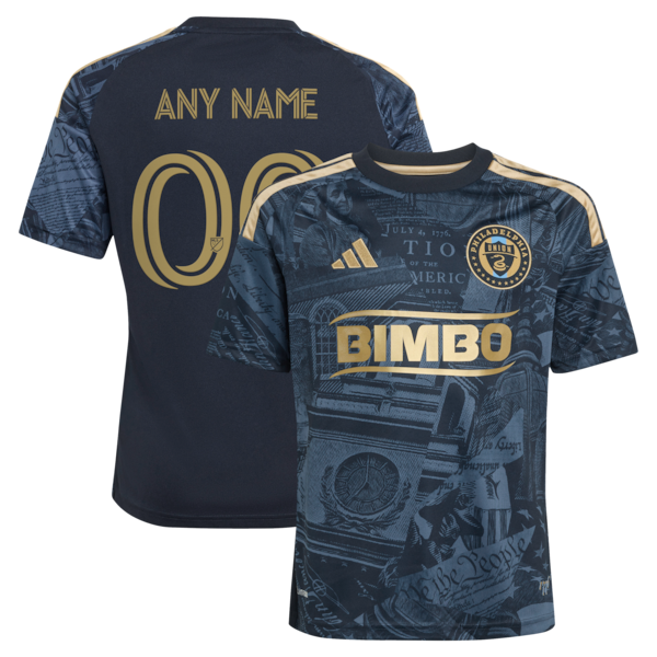 Customized Philadelphia Union Youth 2026 1776 Kit Replica Custom Jersey Navy