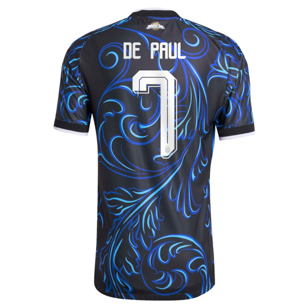 Adidas Rodrigo De Paul Argentina National Team 2026 Away Authentic Jersey Black