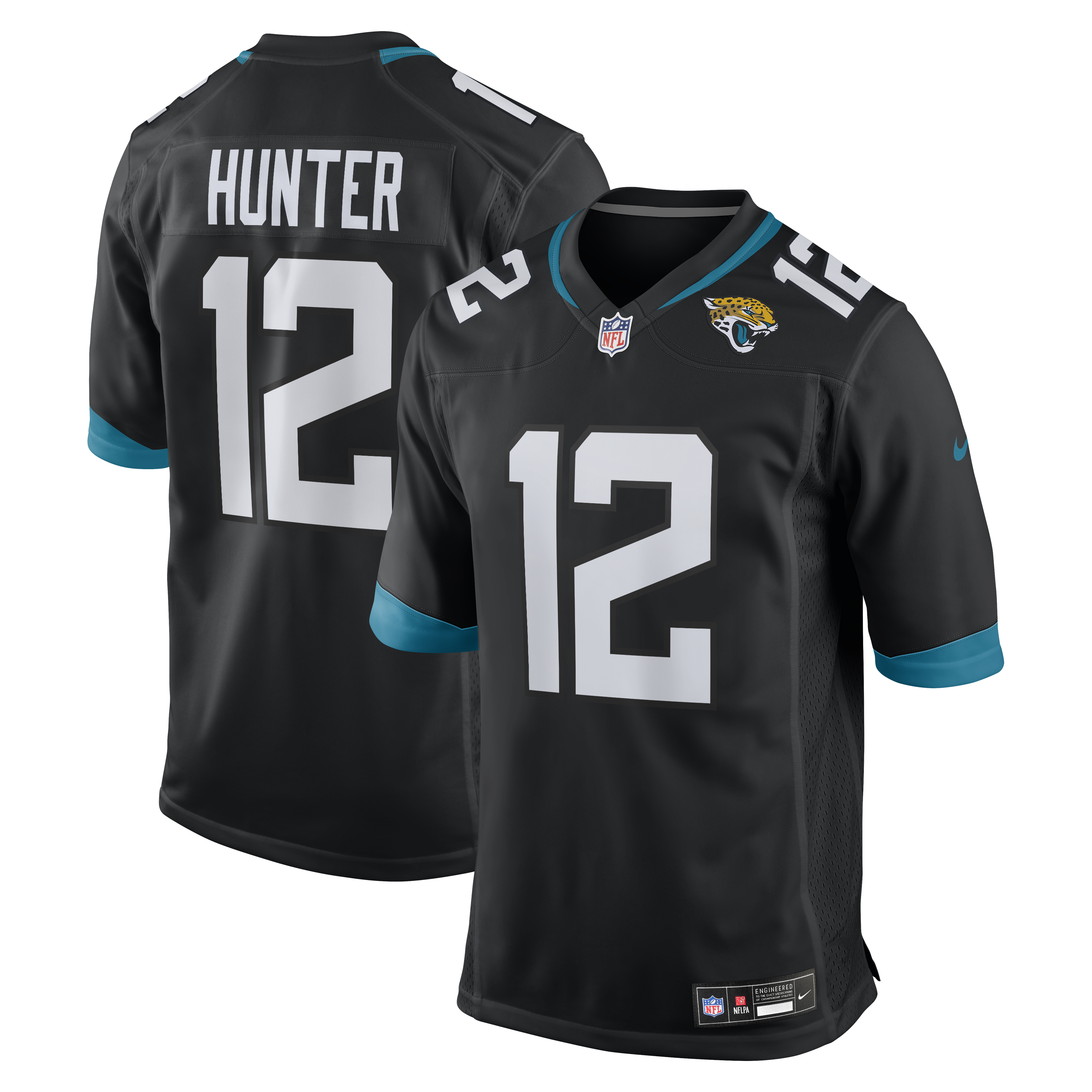 Custom Travis Hunter Jacksonville Jaguars Alternate Game Jersey Black